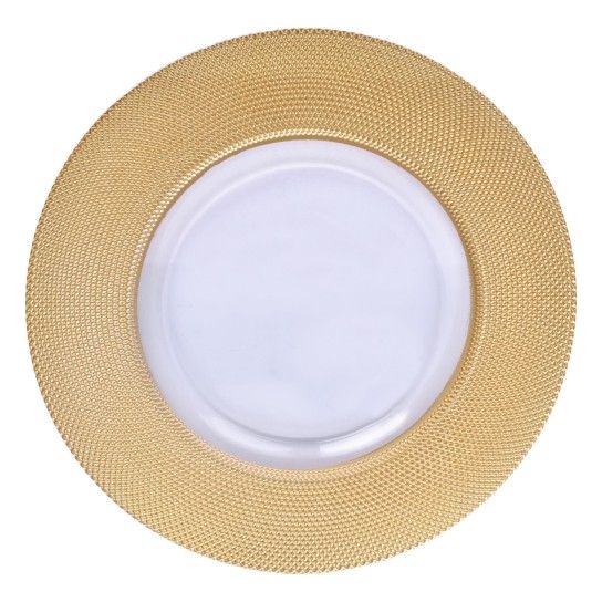 PRATO DEC VIDRO OURO 2803-005A CX12 PRATO DEC VIDRO OURO 2803-005A CX12