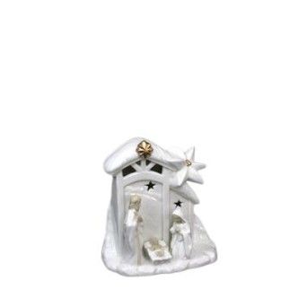 PRESEPIO PORC. C/LUZ 15,7CM 50431604 LUNA