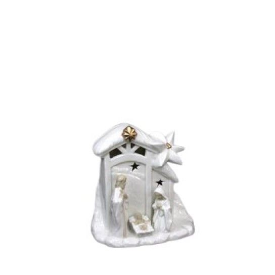 PRESEPIO PORC. C/LUZ 15,7CM 50431604 LUNA