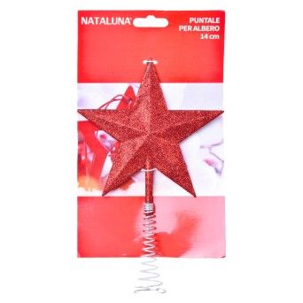 ESTRELA VRMLH C/GLITTER 14CM 50261683