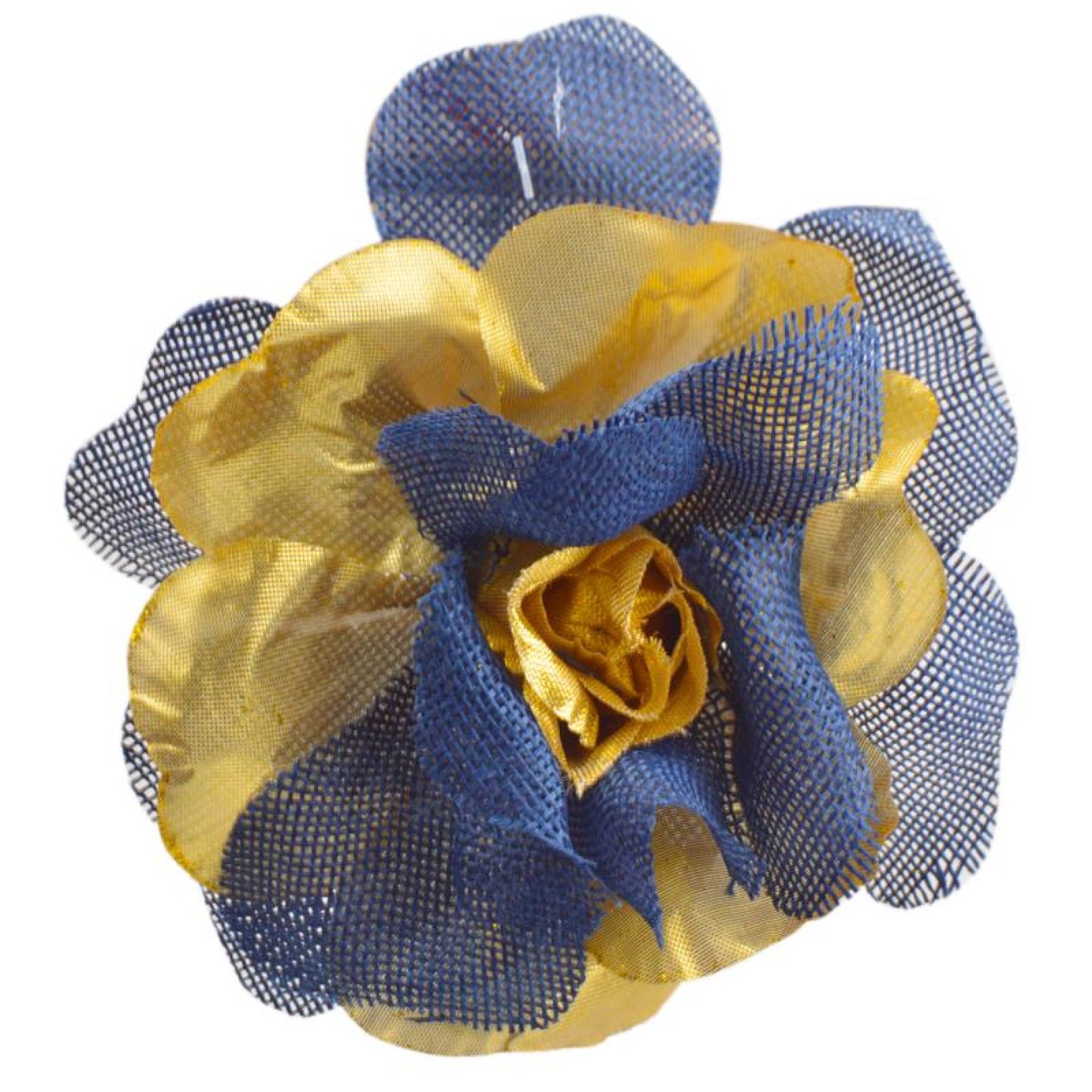 FLOR NATAL C/ MOLA AZUL/OURO FLOR NATAL C/ MOLA AZUL/OURO