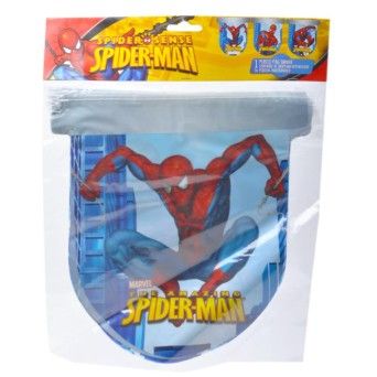 BANDEIRA PLASTICO SPIDERMAN