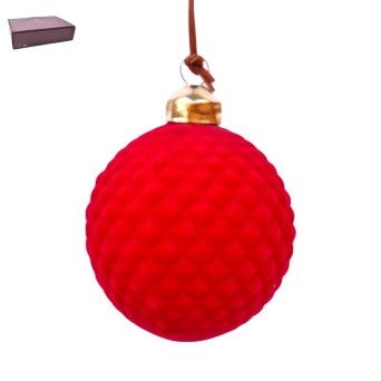 BOLA NATAL VELUDO