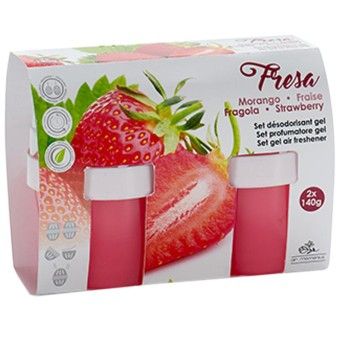 AMBIENTADOR GEL MORANGO  2X140G 56487