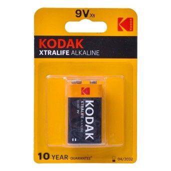 KODAK PILHA ALCALINA 9V 22034 Q10 5%