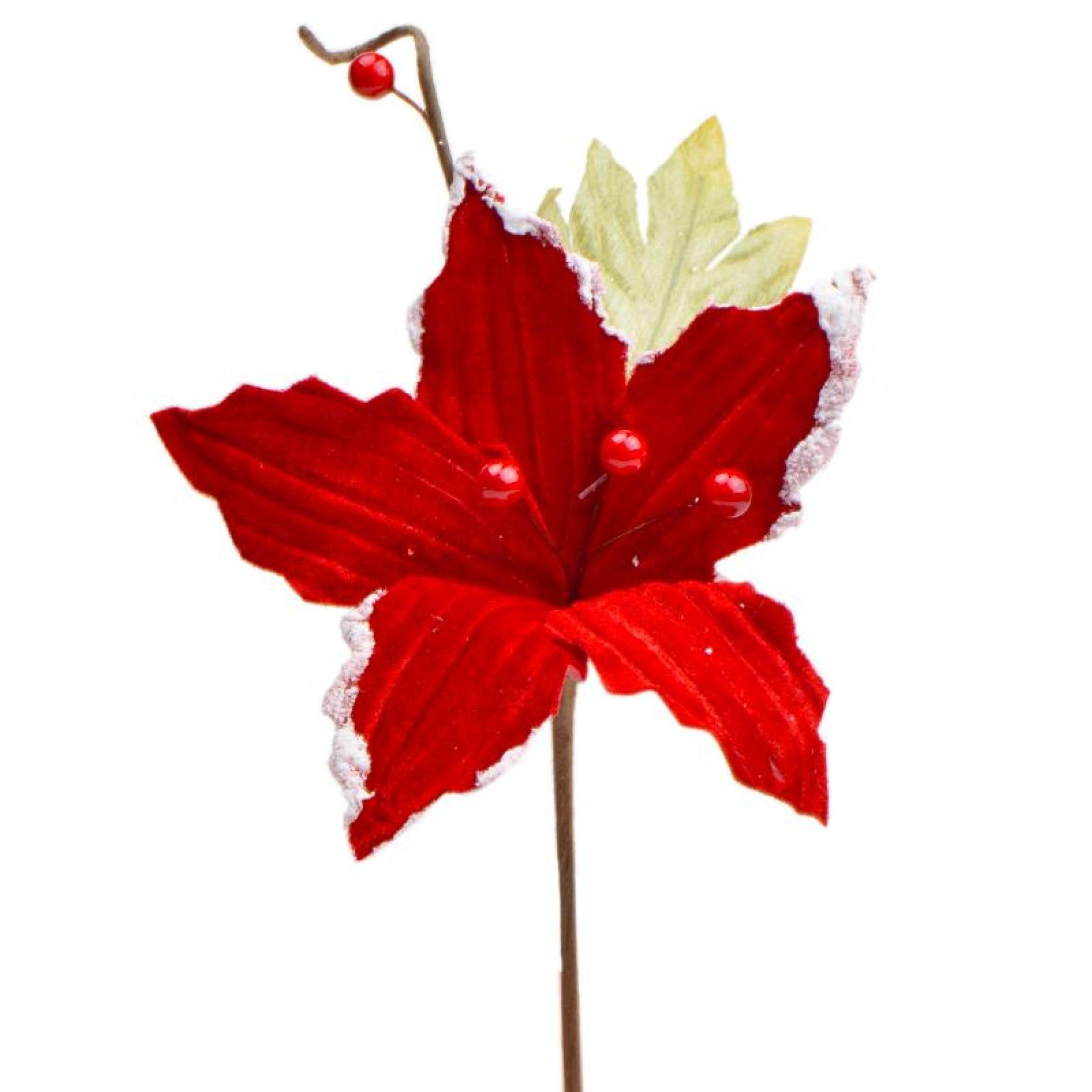 FLOR NATAL VELUDO VERM. 16CM 49984927 FLOR NATAL VELUDO VERM. 16CM 49984927