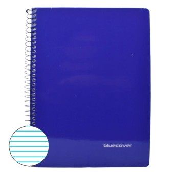CADERNO  ESPIRAL A5 AZUL 80FLS PAUTADO
