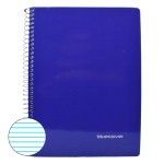 CADERNO  ESPIRAL A5 AZUL 80FLS PAUTADO