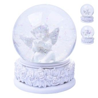 BOLA AGUA ANJO 8,5X6,5CM 2468-400 CX96