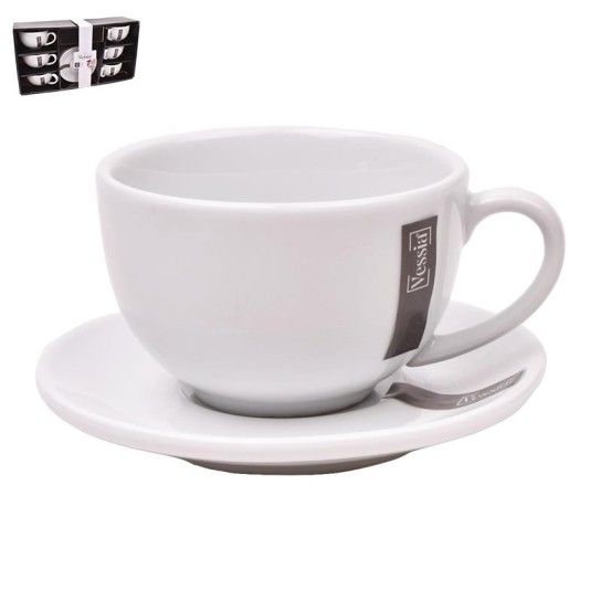 CONJ 6 CHAVENAS CAFE C/ PIRES PORC BRANC