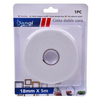 FITA ADESIVA DUPLA FACE 18MMX5M