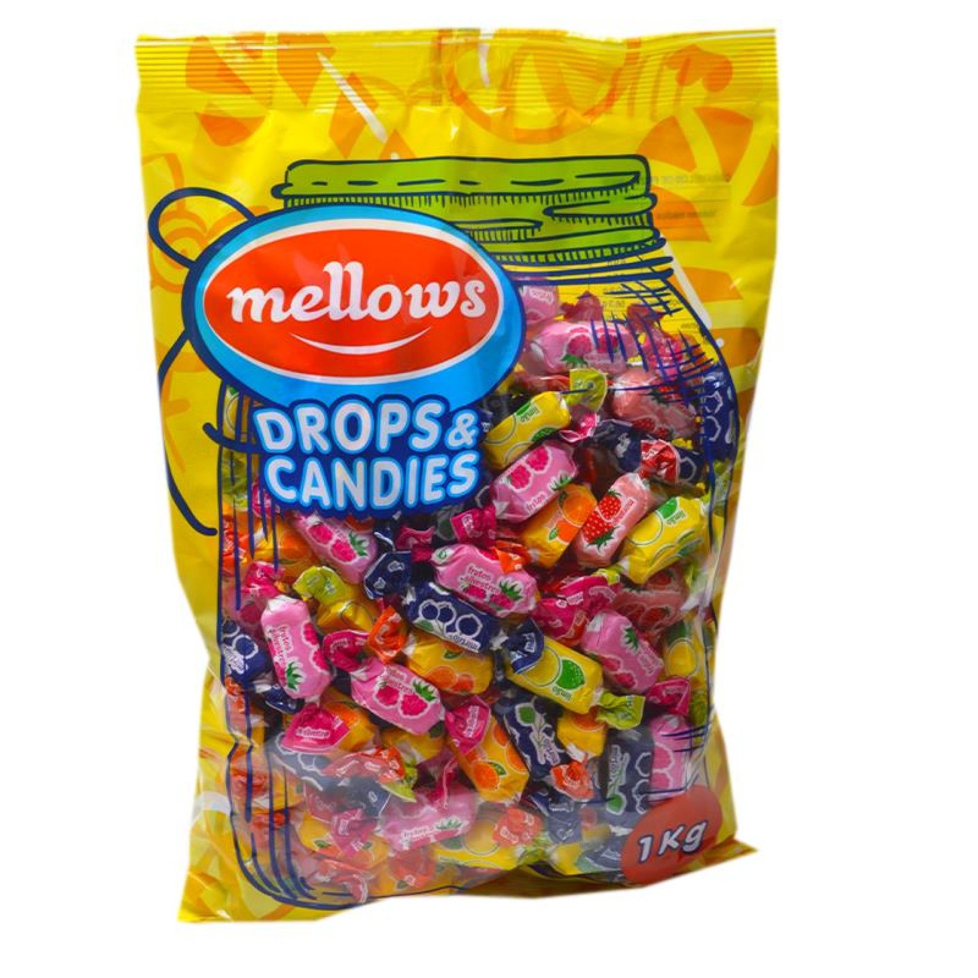 MELLOWS CARAMELOS FRUTA 1KG MELLOWS CARAMELOS FRUTA 1KG