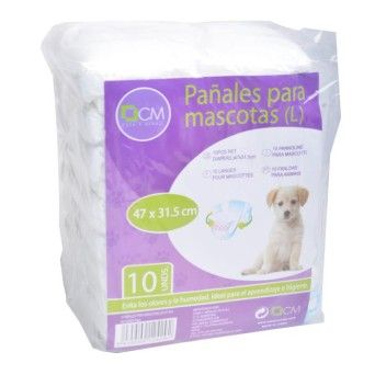 FRALDAS P/ ANIMAIS 47X31,5CM 10UNI 102429