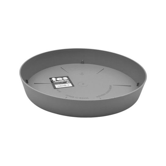 PLASTICO PRATO VASO CINZA 8711