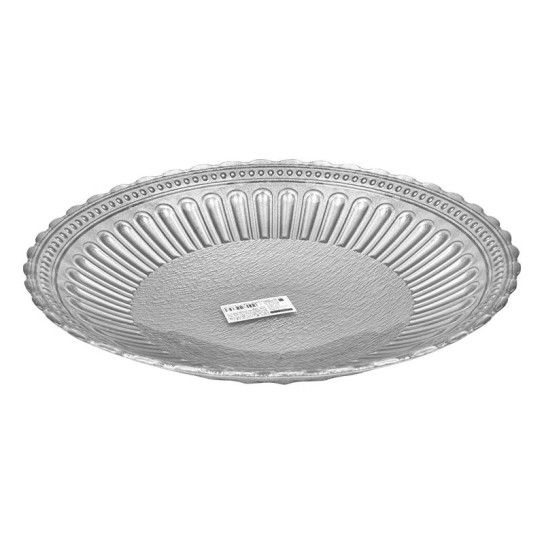 TA�A VIDRO 32CM PRATA