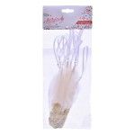 PENDURANTES PLUMA BRC 12CM 10UN