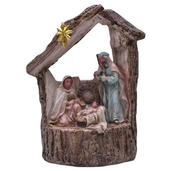 PRESEPIO C/ LUZ NATAL 14CM