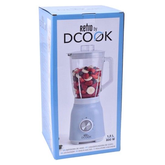 LIQUIDIFICADORA RETRO BY DCOOK 1.5L 800W LIQUIDIFICADORA RETRO BY DCOOK 1.5L 800W