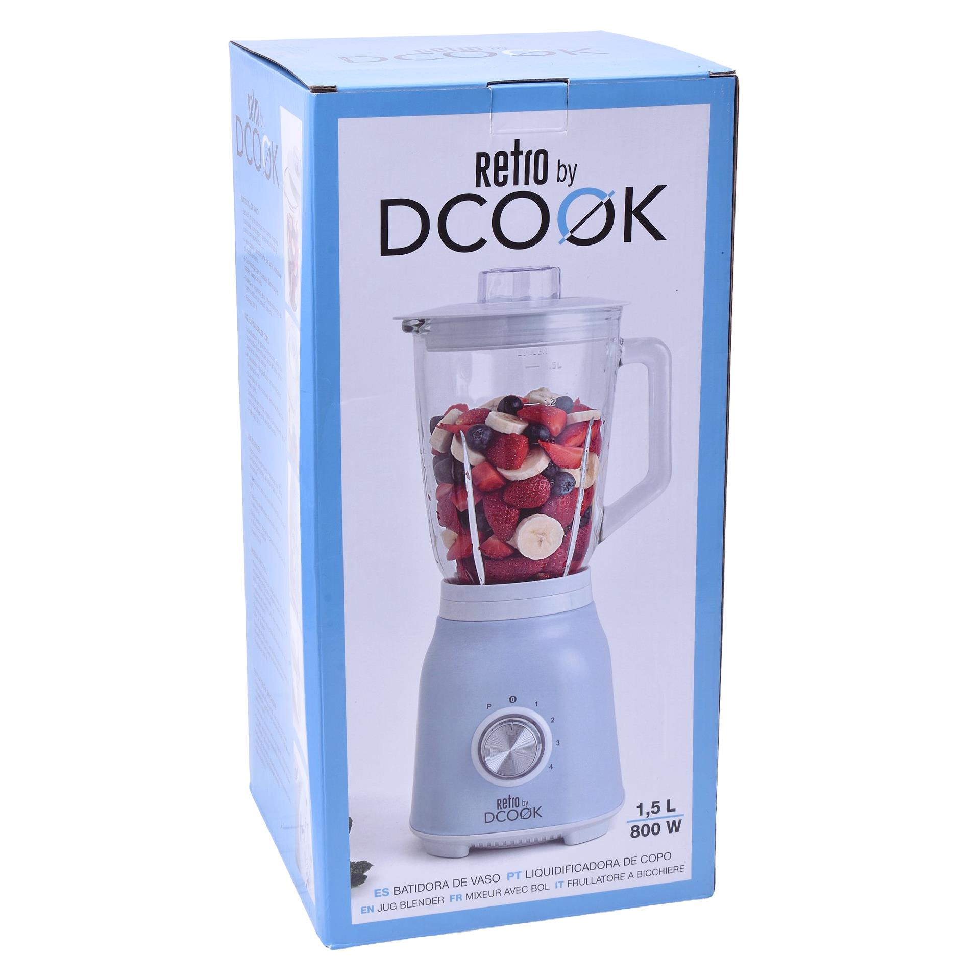 LIQUIDIFICADORA RETRO BY DCOOK 1.5L 800W LIQUIDIFICADORA RETRO BY DCOOK 1.5L 800W