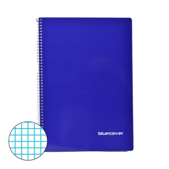 CADERNO ESP A4 80F QUADR.BLUECO