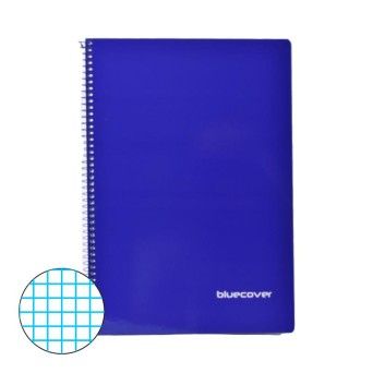 CADERNO ESP A4 80F QUADR.BLUECO