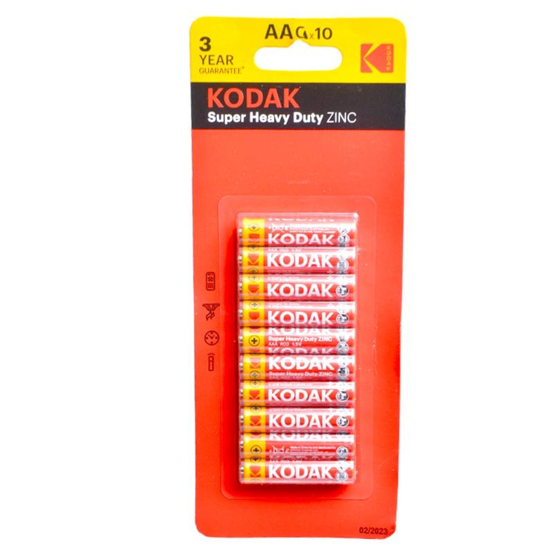 KODAK PILHAS ALCALINAS AAA 10UN KODAK PILHAS ALCALINAS AAA 10UN