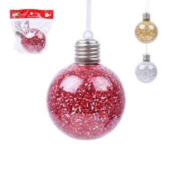 BOLA NATAL 8CM C/LUZ 2588-013 CX240