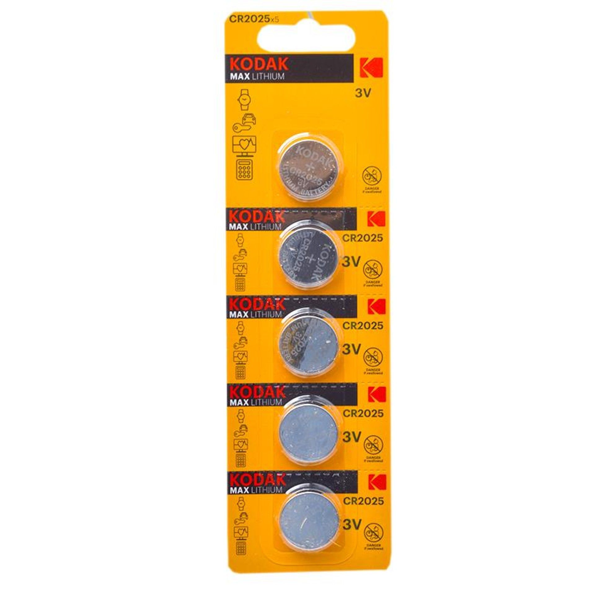 KODAK PILHAS 5UN CR2025 ULTRA LITHIUM KODAK PILHAS 5UN CR2025 ULTRA LITHIUM