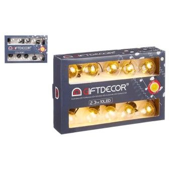 FITA DE LED 10 LAMPADA TRANSP C/CAIXA