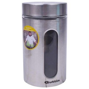 FRASCO VIDRO/INOX 1000ML QUTTIN