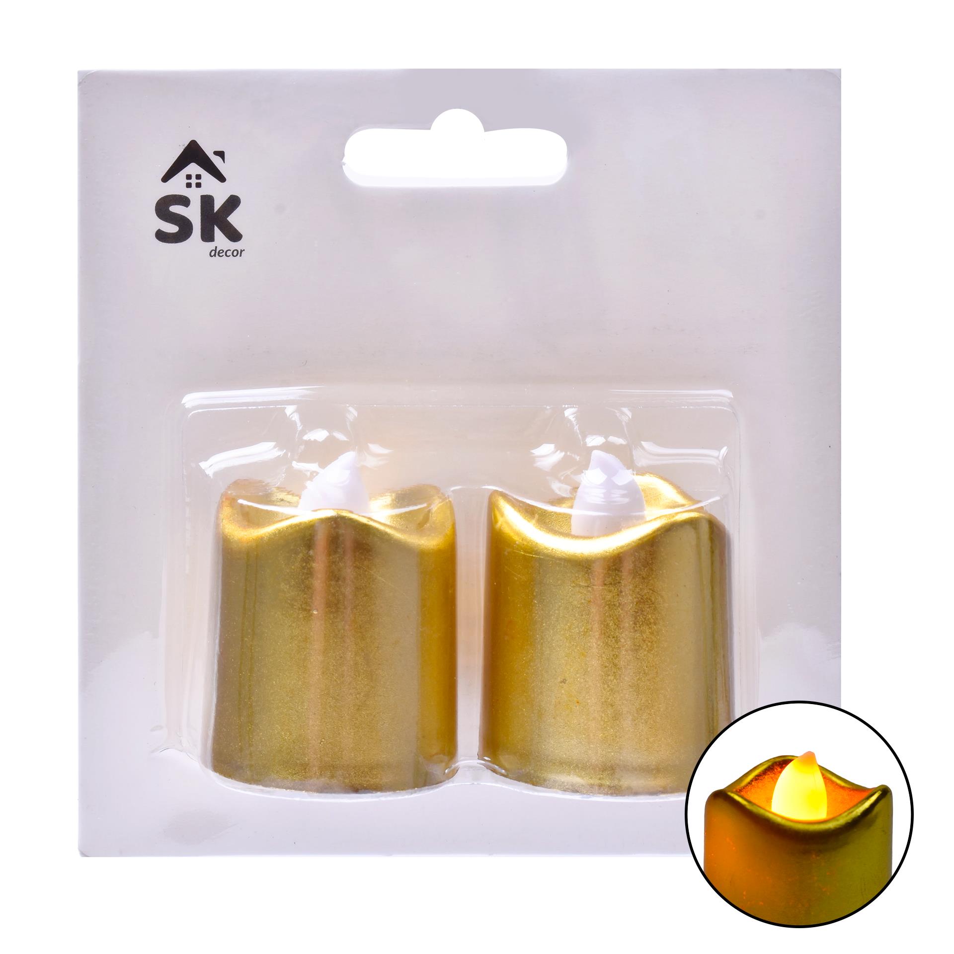 VELA LED DOURADA 2UN 2402-300S-02A CX144 VELA LED DOURADA 2UN 2402-300S-02A CX144