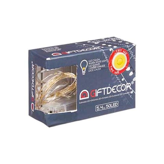 FITA DE LED 50 BRANCA C/CAIXA INTERIOR