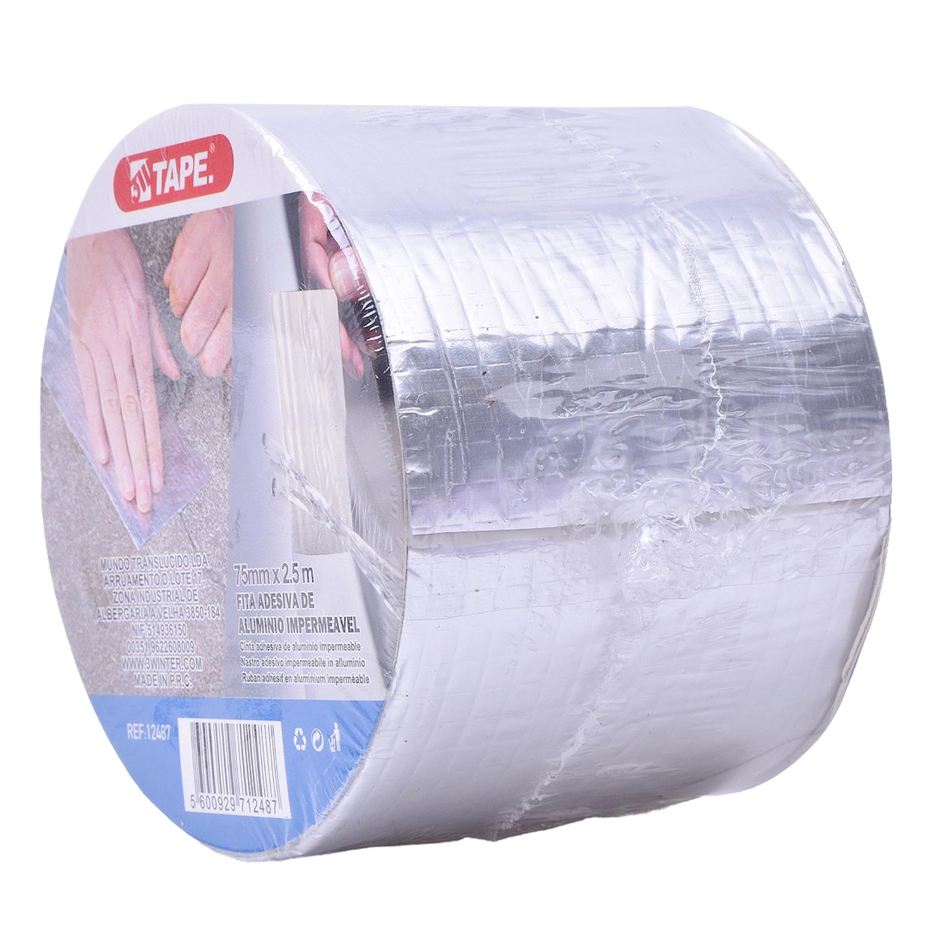 FITA ADESIVA ALUM.IMPERM 75MM.X2.5 12487 FITA ADESIVA ALUM.IMPERM 75MM.X2.5 12487