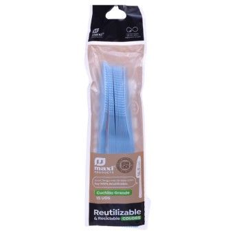 FACA DESC REUT AZUL 16.5CM 15UN 1345R