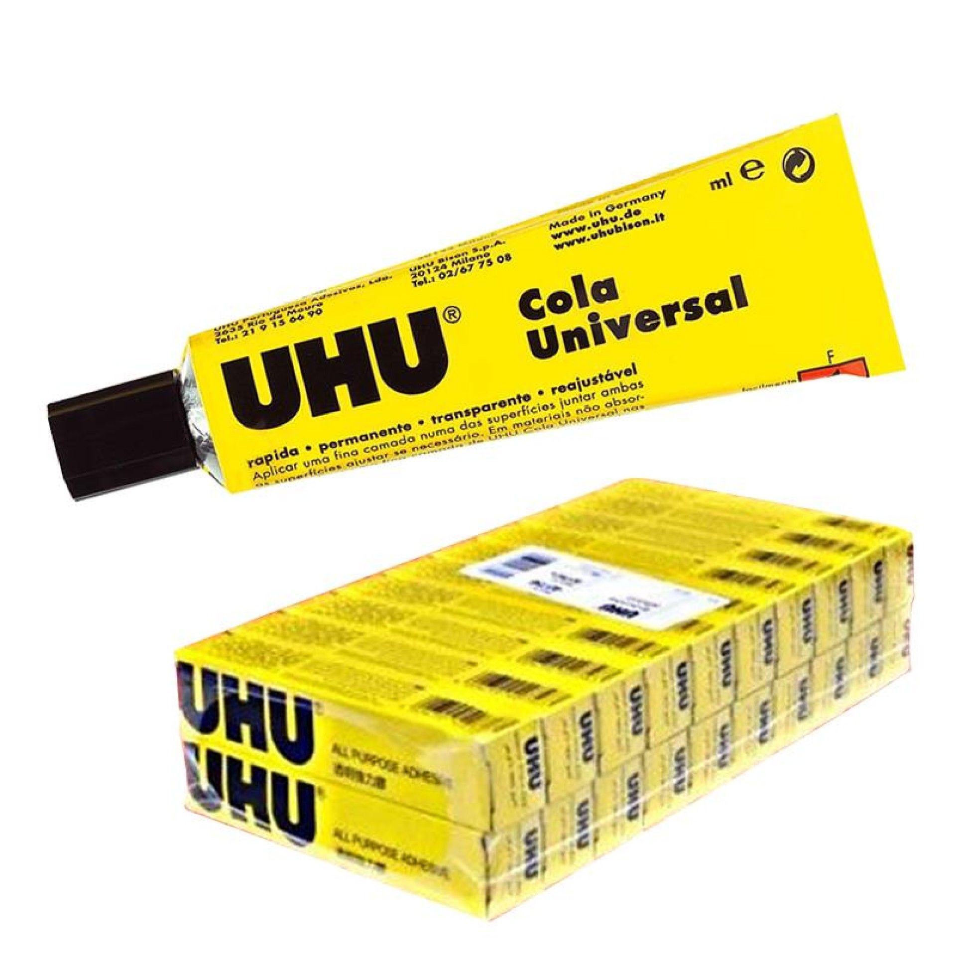 COLA UHU Nº12 TUBO 20X20ML CX20 COLA UHU Nº12 TUBO 20X20ML CX20