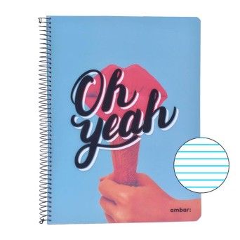 CADERNO ESPIRAL A4 PP 80F THINK POP P