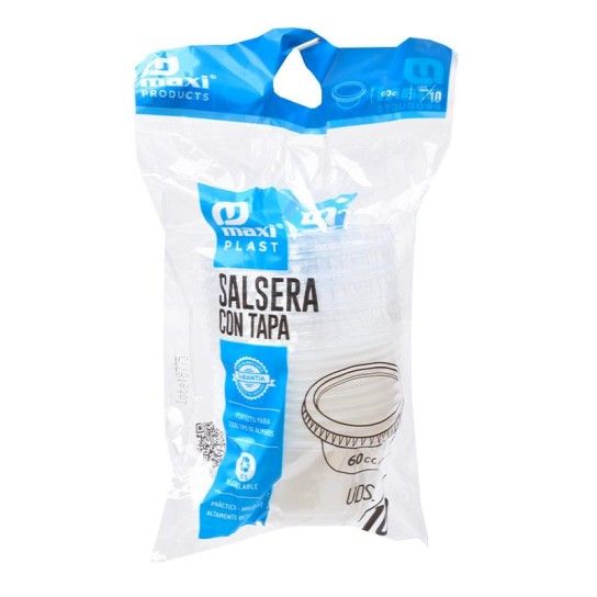MOLHEIRA PLASTICO C/ TAMPA 60CC 10UNI