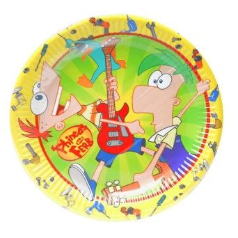 PRATO PAPEL PHINEAS 23CM 10UNI