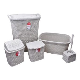 CONJ. WC 5PCS BALDE+CESTOS+LIMP N013 CX1