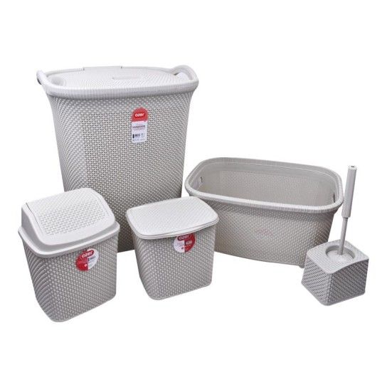 CONJ. WC 5PCS BALDE+CESTOS+LIMP N013 CX1