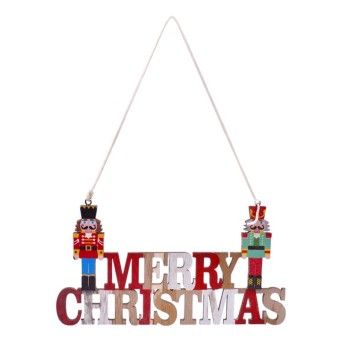 PLACA MERRY CHRISTIMAS MAD C/SOLDA ENDURAR