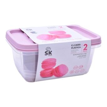 CAIXA PLT SET 2 RECT 2,3L 0947-08 CX36