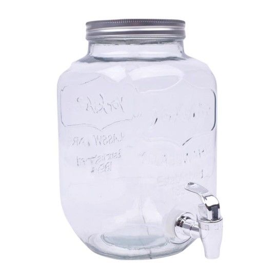 FRASCO VIDRO C/TORNEIRA 3,8L
