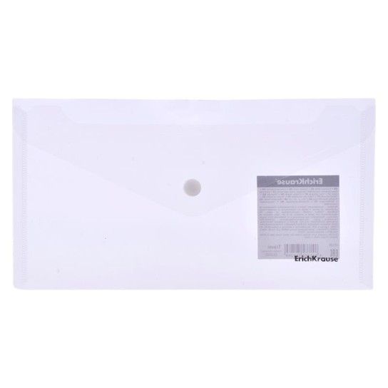 ENVELOPE PLAST PP C/MOLA FIZZY CLEAR
