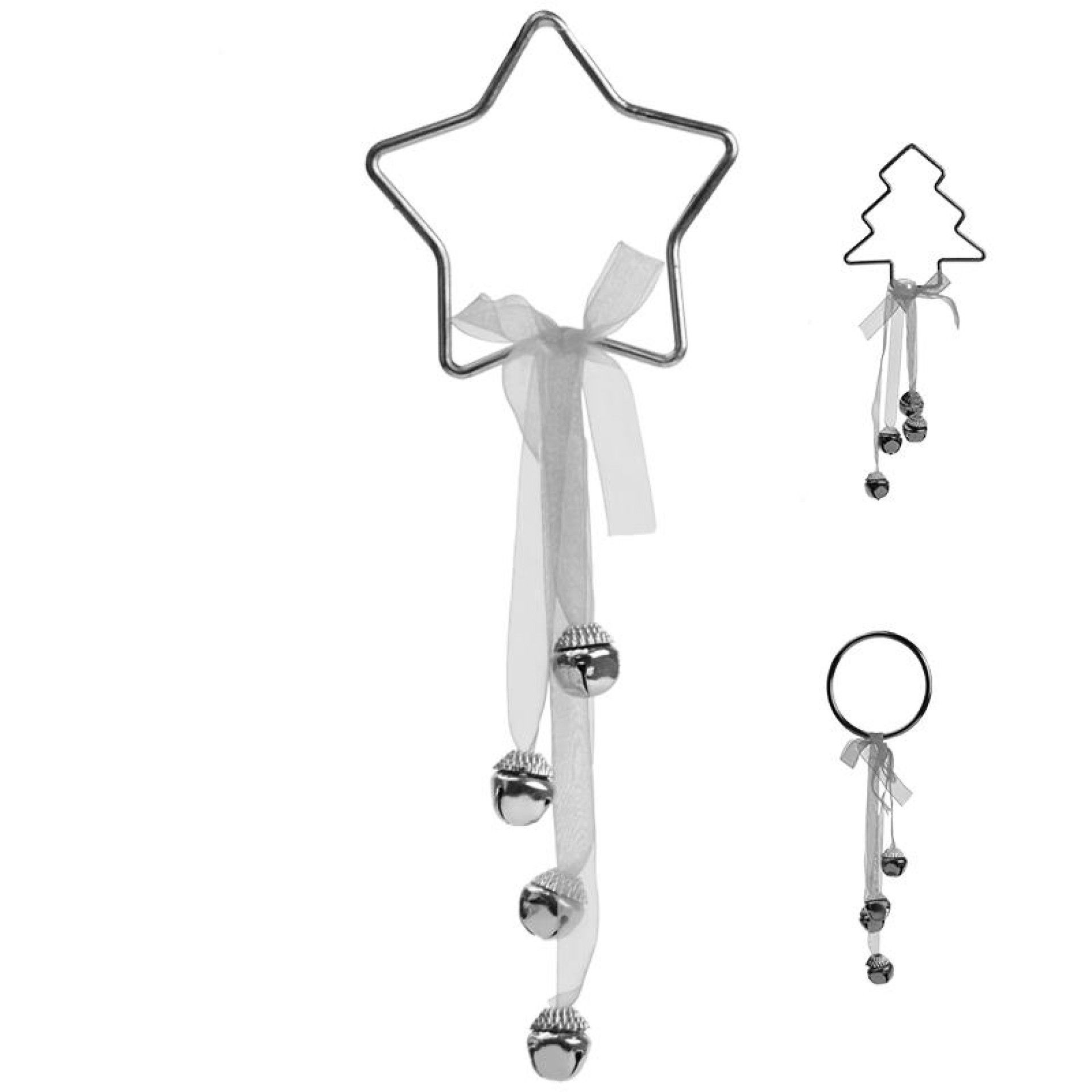 ENFEITE/CAMPAINHA NATAL PRATEADO ENFEITE/CAMPAINHA NATAL PRATEADO
