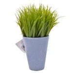 PLANTA PLASTICO VASO CINZA ESCURO PLANTA PLASTICO VASO CINZA ESCURO