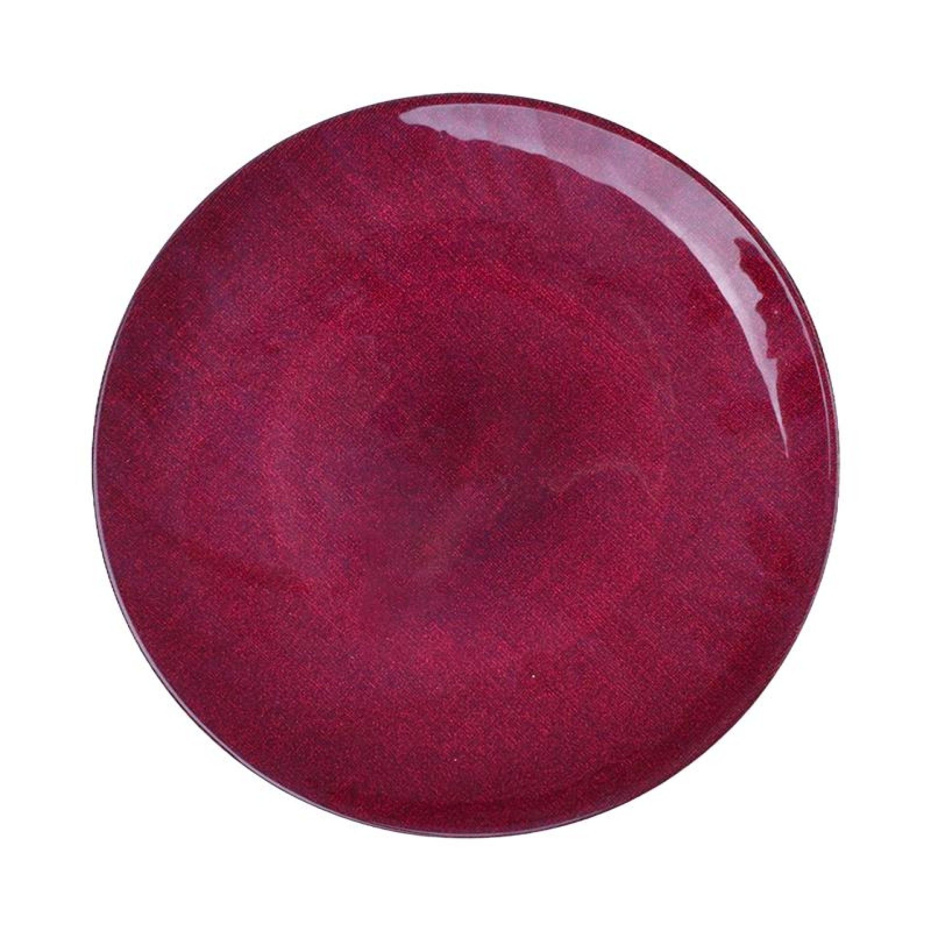 PRATO VIDRO VERMELHO 32CM PRATO VIDRO VERMELHO 32CM