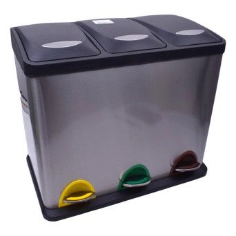 BALDE LIXO INOX RECIC 45L 2798-100-45 CX1