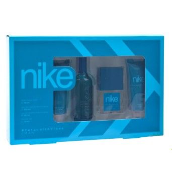 SET NIKE CREME+2PERFUM+GEL BANHO TURQUESA