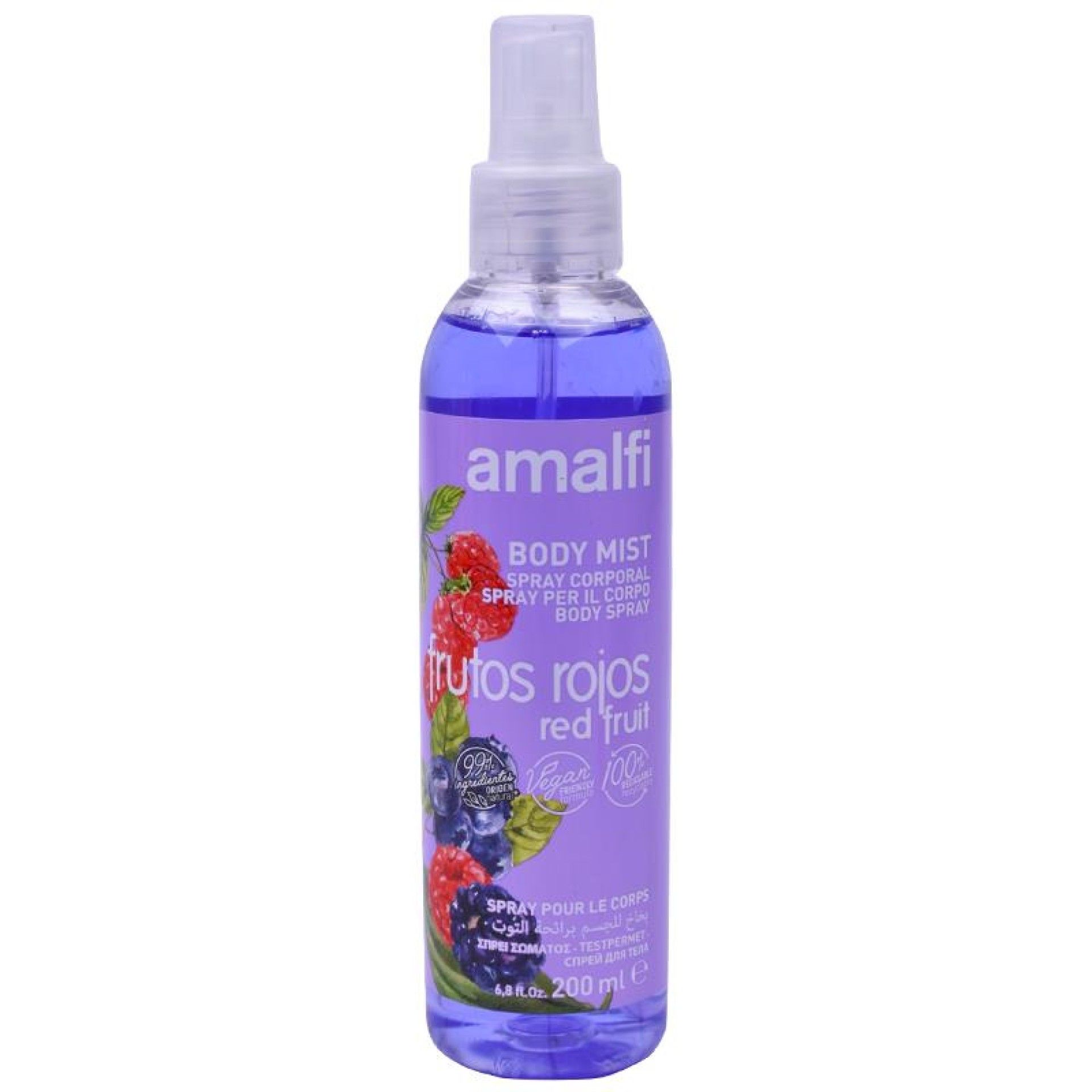 SPRAY CORPORAL AMALFI FRUTOS VERM. 200ML SPRAY CORPORAL AMALFI FRUTOS VERM. 200ML